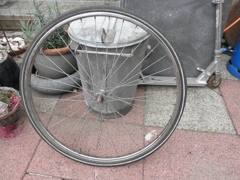 RVS Gazelle voorwiel 28 X 1/3/8 X 1 5/8, Fietsen en Brommers, Fietsonderdelen, Gebruikt, Staal, Ophalen, Wiel