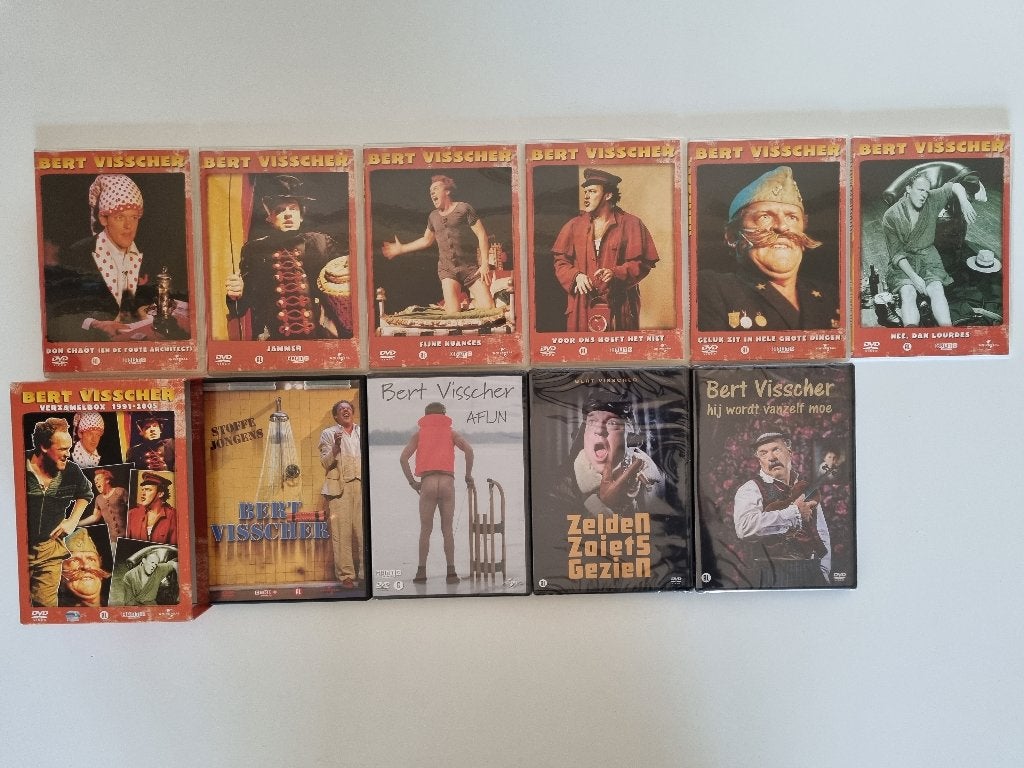 Bert Visscher - Hele Oeuvre - 10-Disc - Geseald, Alle leeftijden, Ophalen of Verzenden, Nieuw in verpakking, Stand-up of Theatershow