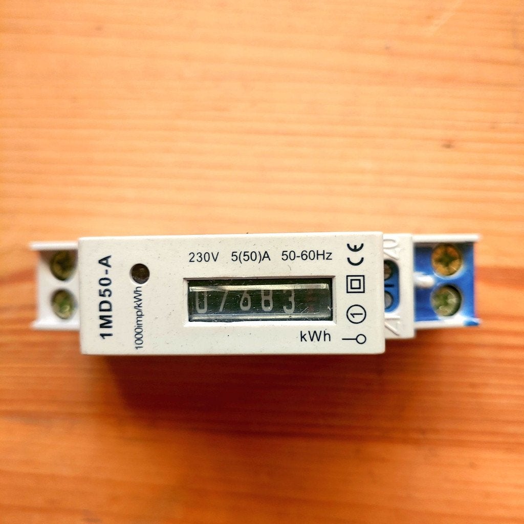 KWHMETER NL 1MD50-A modulaire 1-fase digitale kWh-meter, Ophalen of Verzenden, Gebruikt