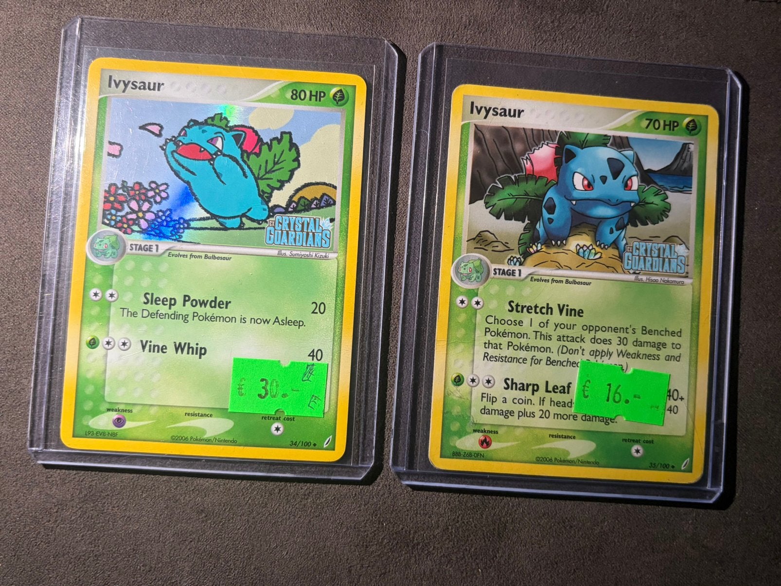EX Crystal Guardians Pokemon kaarten, Ophalen of Verzenden, Zo goed als nieuw, Meerdere kaarten