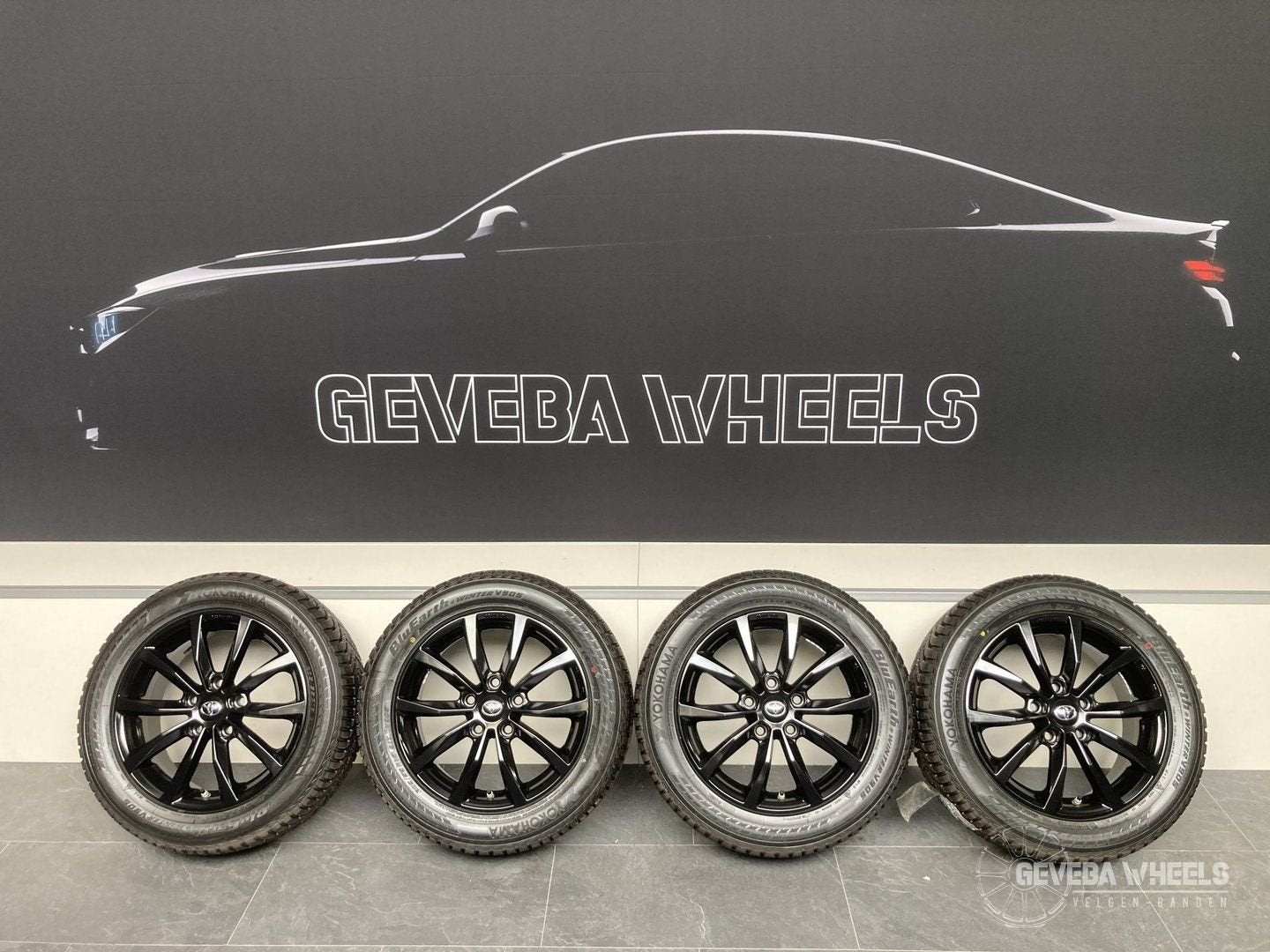 16” Toyota Auris velgen + winterbanden DEMO 5x114.3 TPMS, Gebruikt, -, Banden en Velgen, -