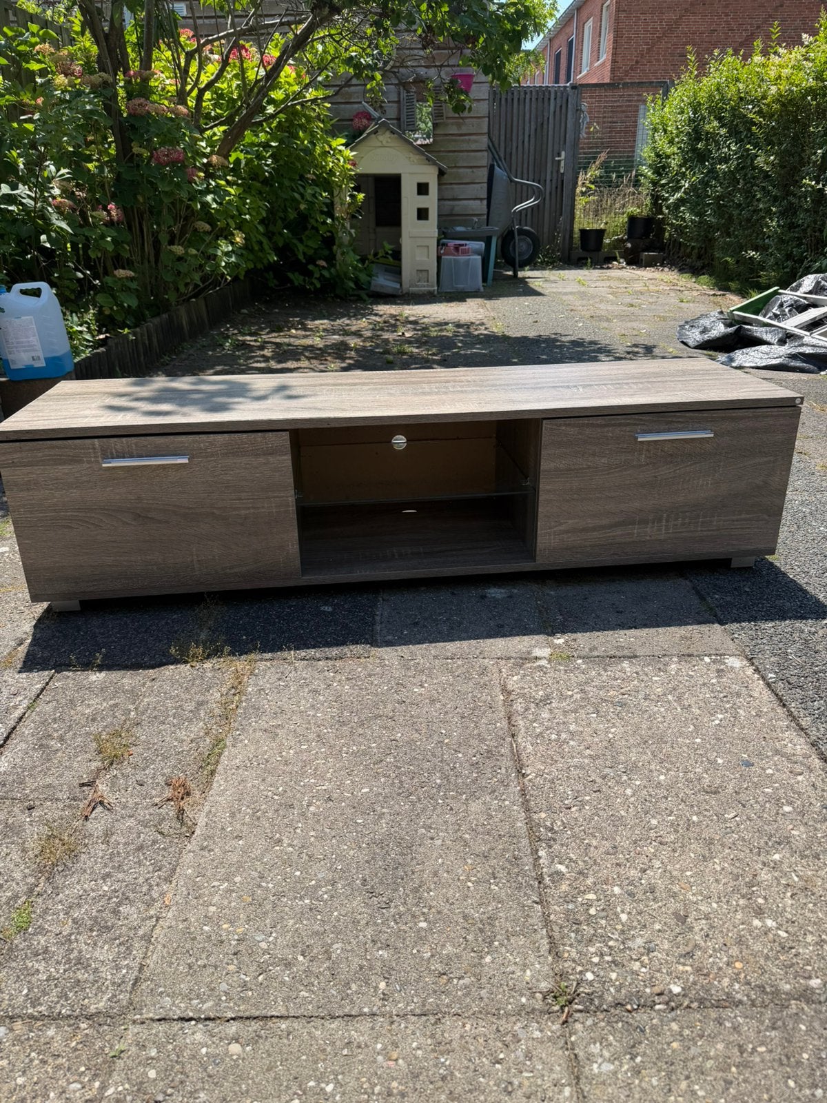 Tv kast, Huis en Inrichting, Kasten | Televisiemeubels, Gebruikt, Minder dan 100 cm, 100 tot 150 cm, 25 tot 50 cm, Eikenhout, Ophalen