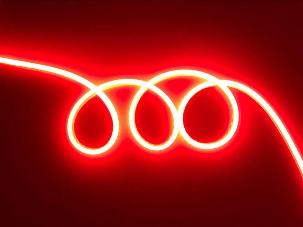 LED strip Neon Rood 2m 6mm x 12mm incl 12V lichtnetadapter, Verzenden, Nieuw