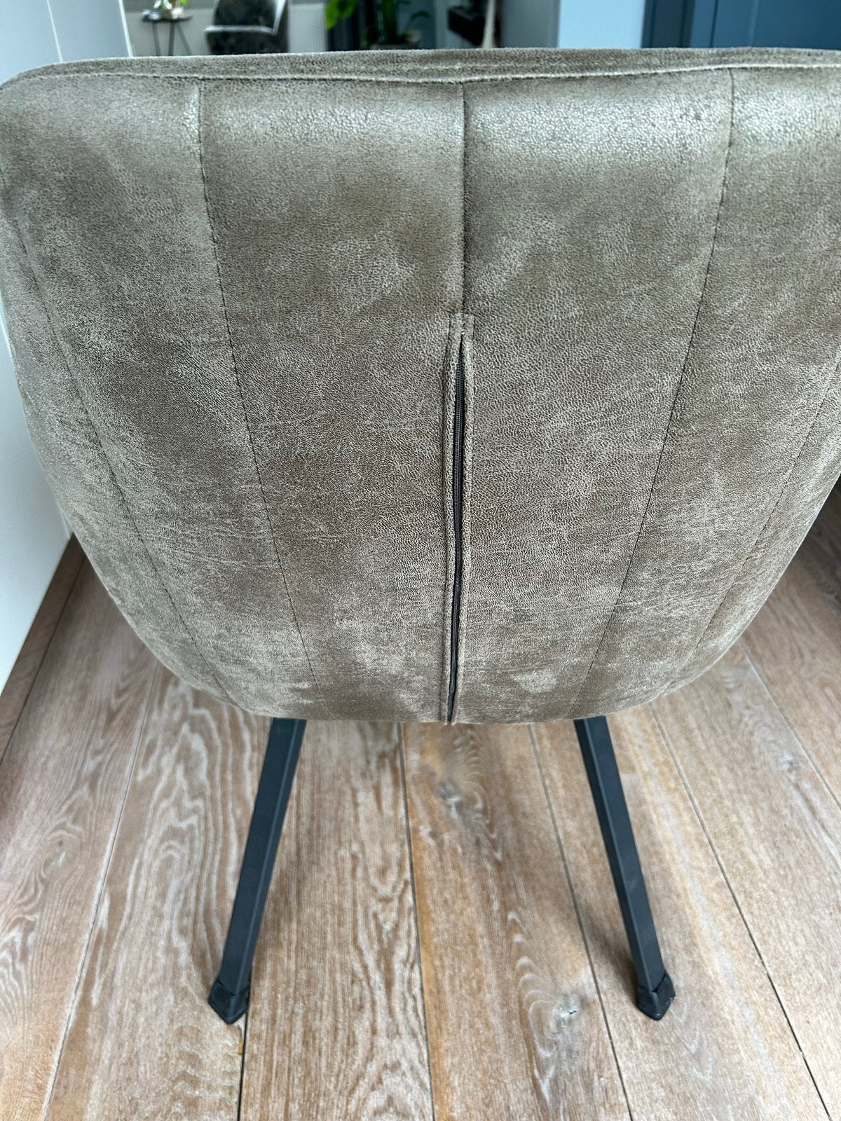 Moderne Eetkamerstoel - Draaibaar en Comfortabel, Ophalen, Zo goed als nieuw, Eén, Stof