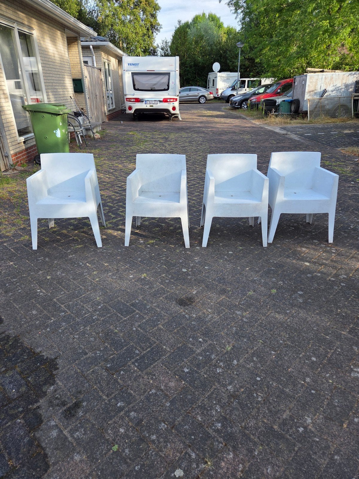 Set van 4 Driade "Toy" fauteuils - Philippe Starck (Wit), Ophalen