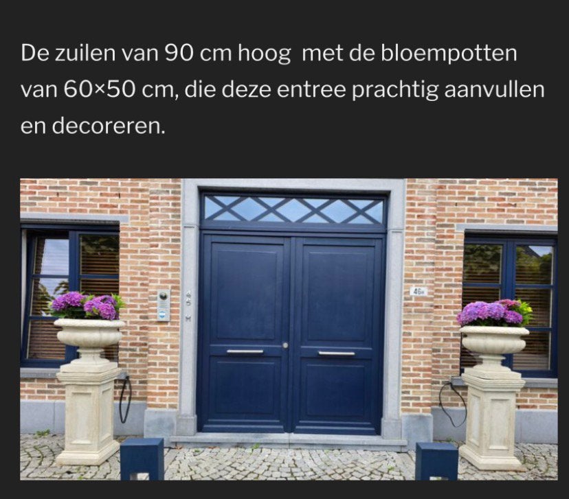 Sierlijke en statige betonnen tuindecoraties -zuilen & vazen, Ophalen, Nieuw, Beton, Overige typen