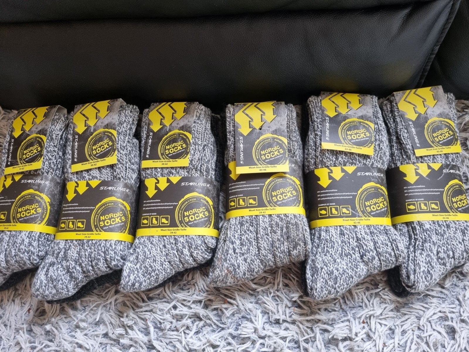 Starling Nordic Socks  (2-pack) partij handel braderie, Overige kleuren, Starling, Nieuw, Ophalen of Verzenden