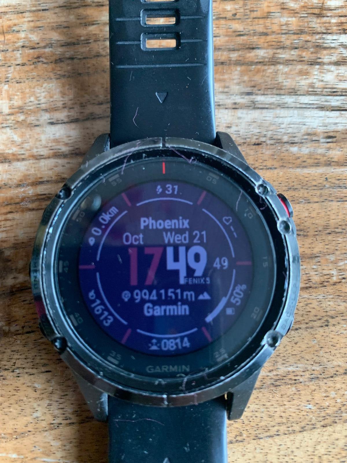 Garmin Fenix 5 plus, Gebruikt, Zwart, Ophalen of Verzenden, Waterdicht