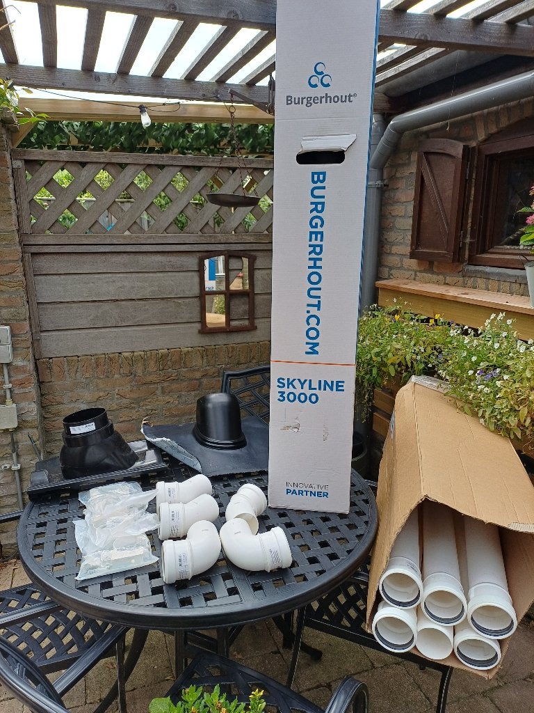 Rookgasafvoer Burgerhout Safe PP 80 mm, Doe-het-zelf en Verbouw, Ventilatie en Afzuiging, Ophalen of Verzenden, Nieuw, Afzuiger