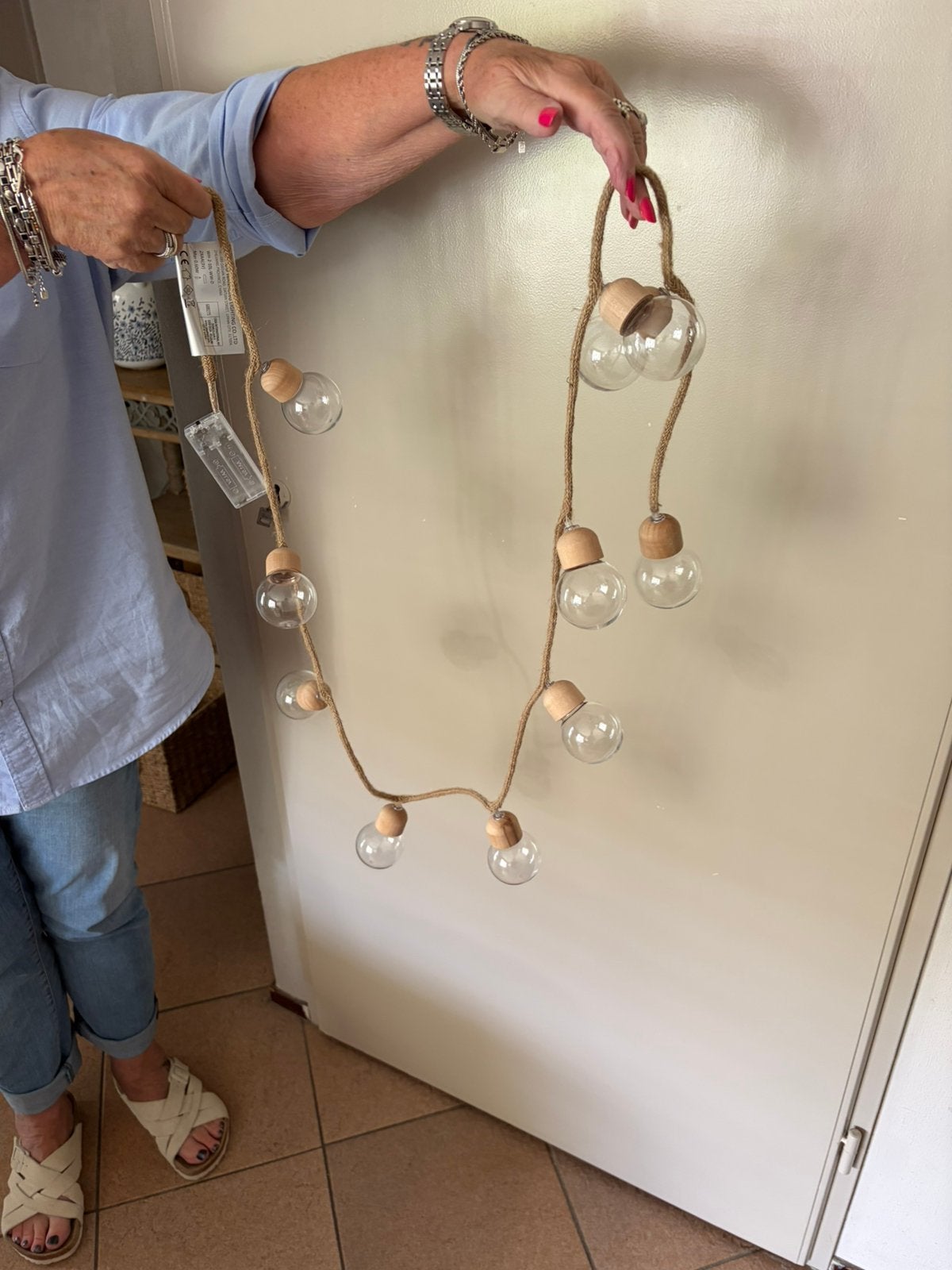 Splinternieuwe sier/touw met lampjes 150 cm, Ophalen, Zo goed als nieuw