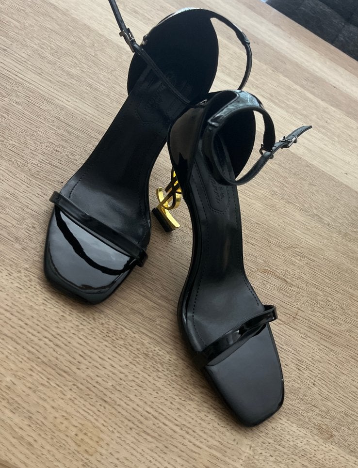 Saint Laurent Opyum Sandalen met YSL-hak, Kleding | Dames, Schoenen, Zwart, Nieuw, Sandalen of Muiltjes, Ophalen of Verzenden