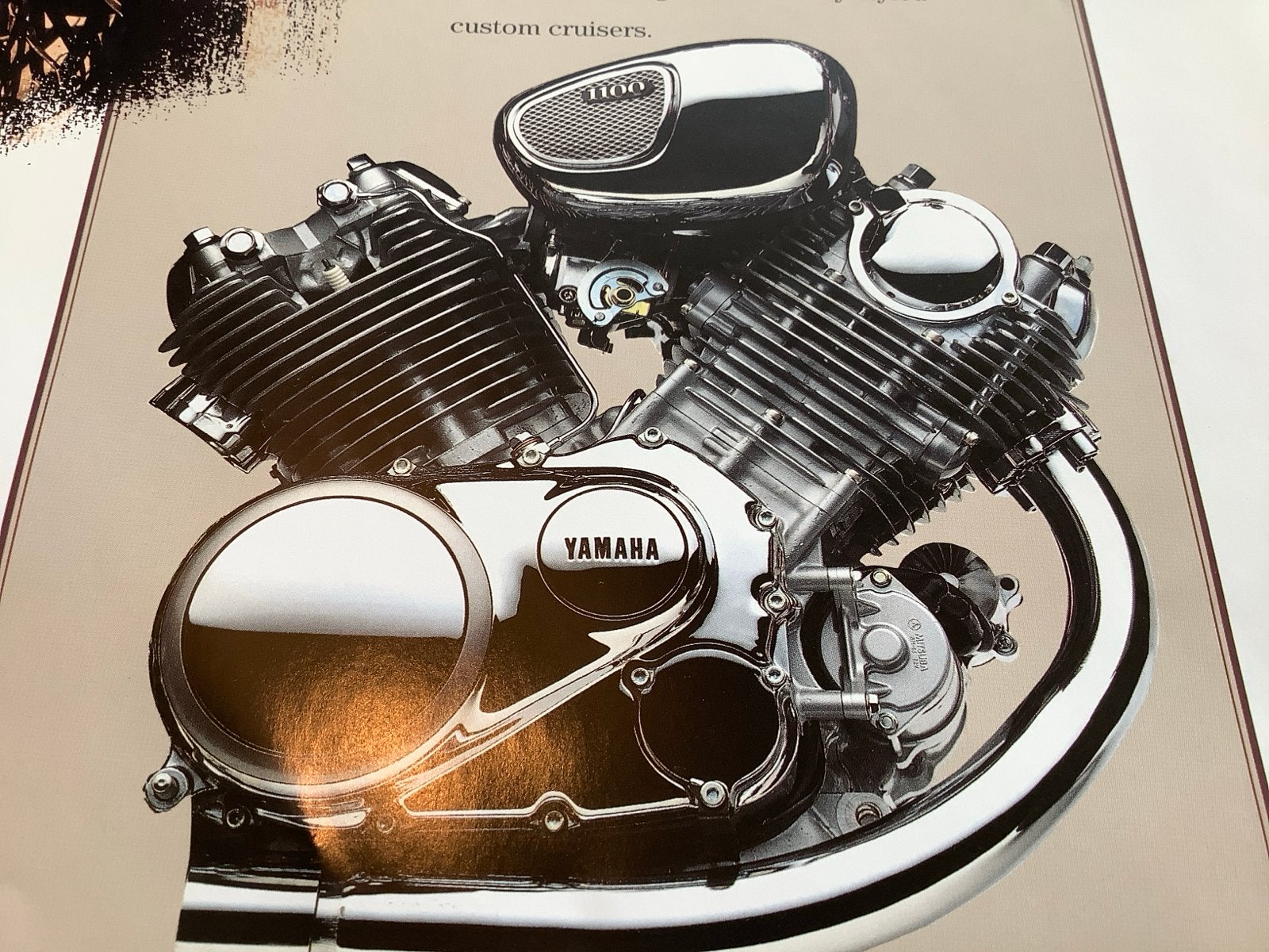 Yamaha XV1100/XV750 Virago Brochure/ folder.       (109), Verzenden, Yamaha