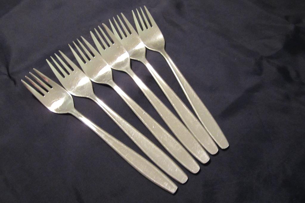 6 dinervork, tafelvork 19 cm Gero Zilmeta quickstep 522., Gebruikt, Ophalen of Verzenden, Rvs of Chroom, Vaatwasserbestendig