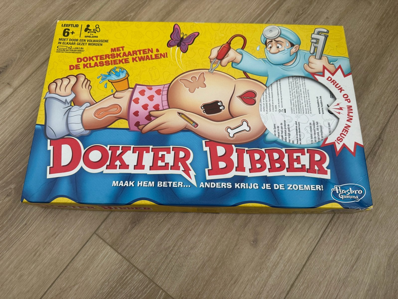 Dokter Bibber spel - Hasbro Gaming, Drie of vier spelers, Ophalen of Verzenden, Gebruikt