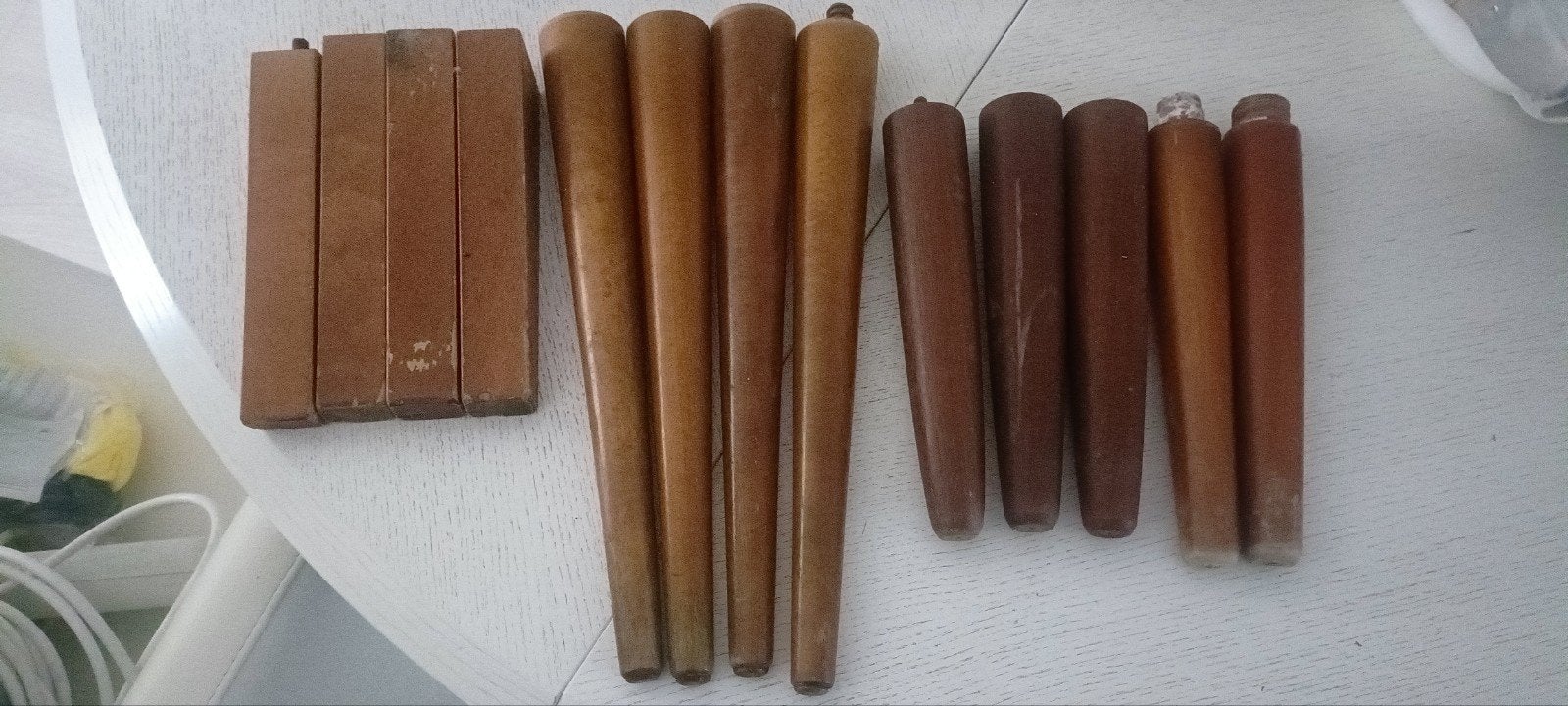 Vintage houten meubelpoten - diverse sets, Ophalen of Verzenden