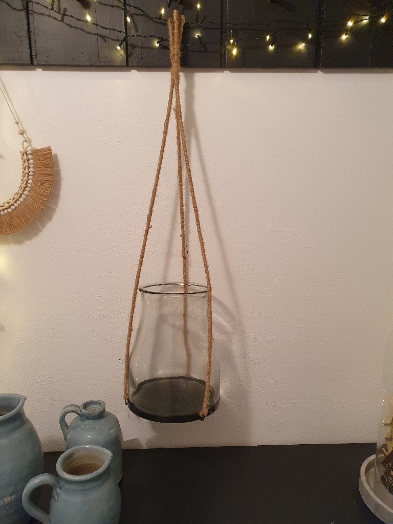 Windlicht hangend, Windlicht, Zwart, *, Nieuw