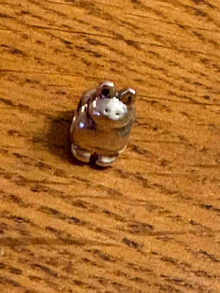 Pandora bedel 925 zilver kat poes poesje kitten katje, Ophalen of Verzenden, Zo goed als nieuw, Zilver, Pandora