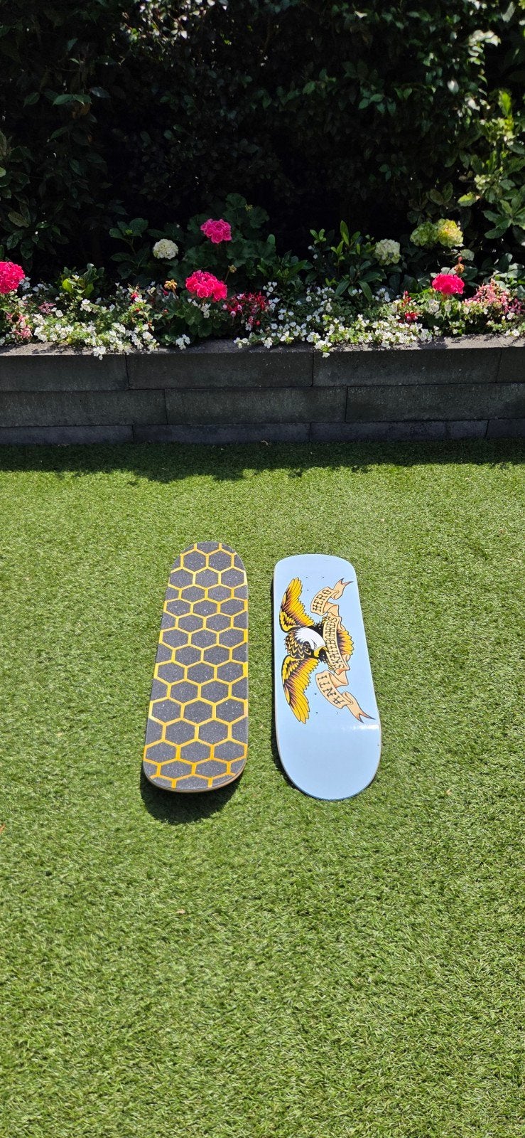 Anti Hero Skateboard Deck 8.25" met Custom Honeycomb Grip, Ophalen of Verzenden