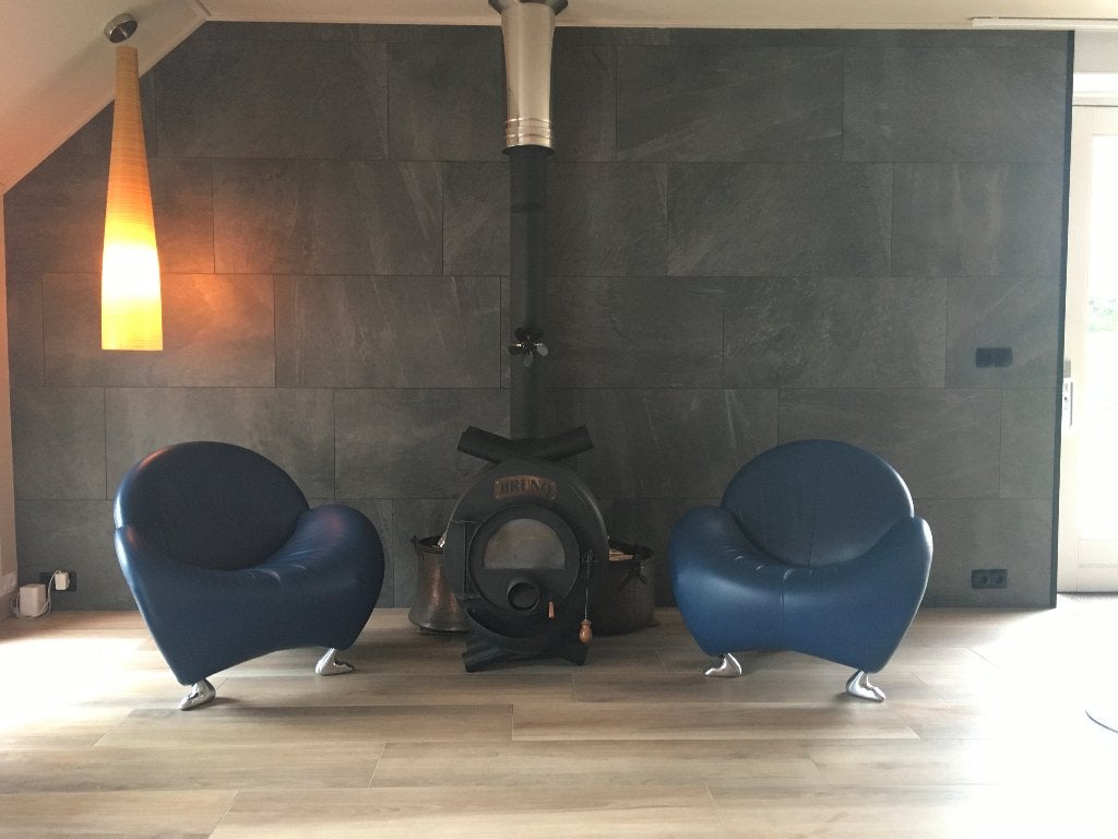 2 x LEOLUX Papageno, kleur blue whale, izgs., Huis en Inrichting, Ophalen, Twee, Blauw, Zo goed als nieuw