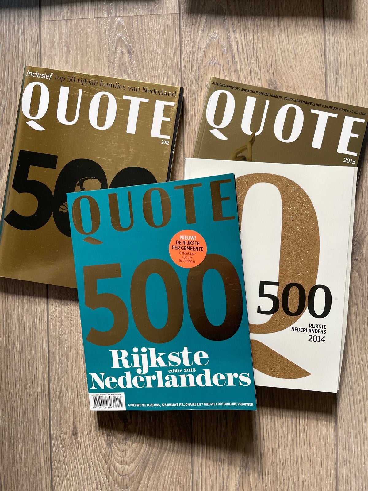 Quote 500 edities 2012, 2013, 2014 en 2015, Ophalen of Verzenden, Gelezen, Overige typen