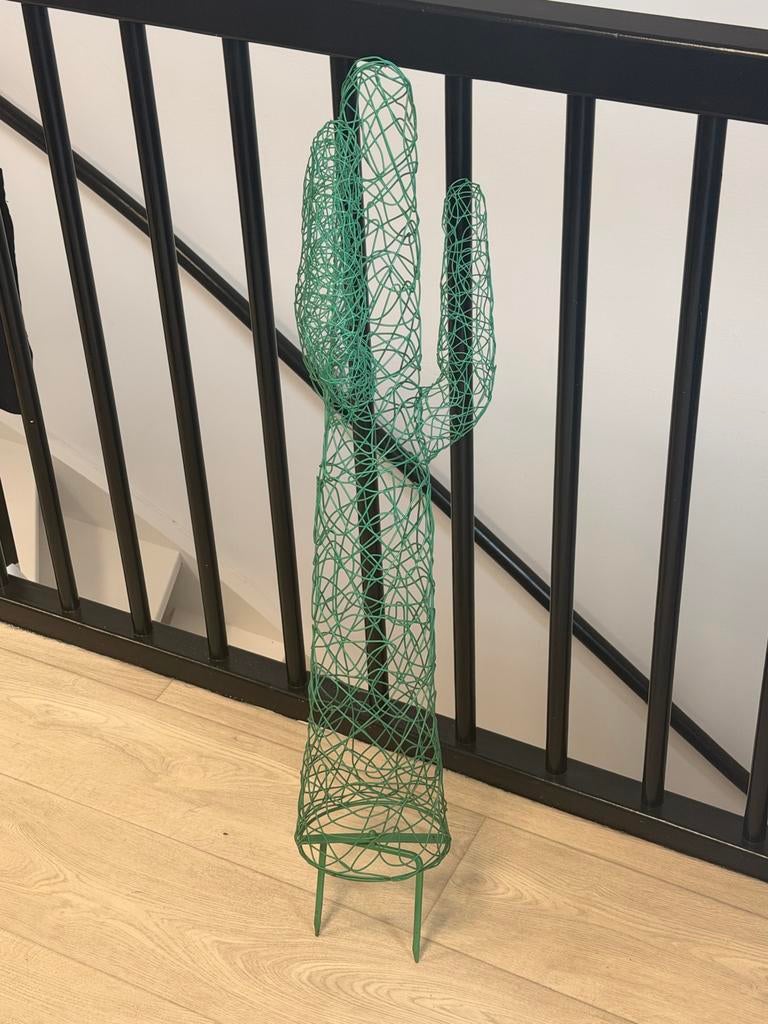 Groene ijzeren cactus decoratie, Groen, Nieuw, Ophalen of Verzenden, Metaal
