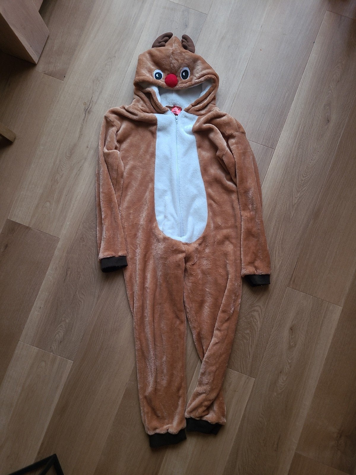 Rendier onesie maat 146/152, Kinderen en Baby's, Kinderkleding | Maat 146, Ophalen of Verzenden, Zo goed als nieuw, Jongen of Meisje