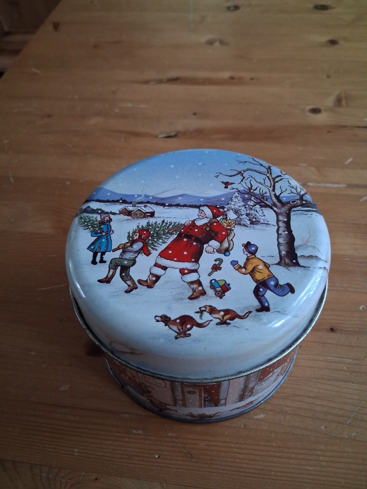 Kerst koekblikjr, Diversen, Ophalen of Verzenden, Gebruikt