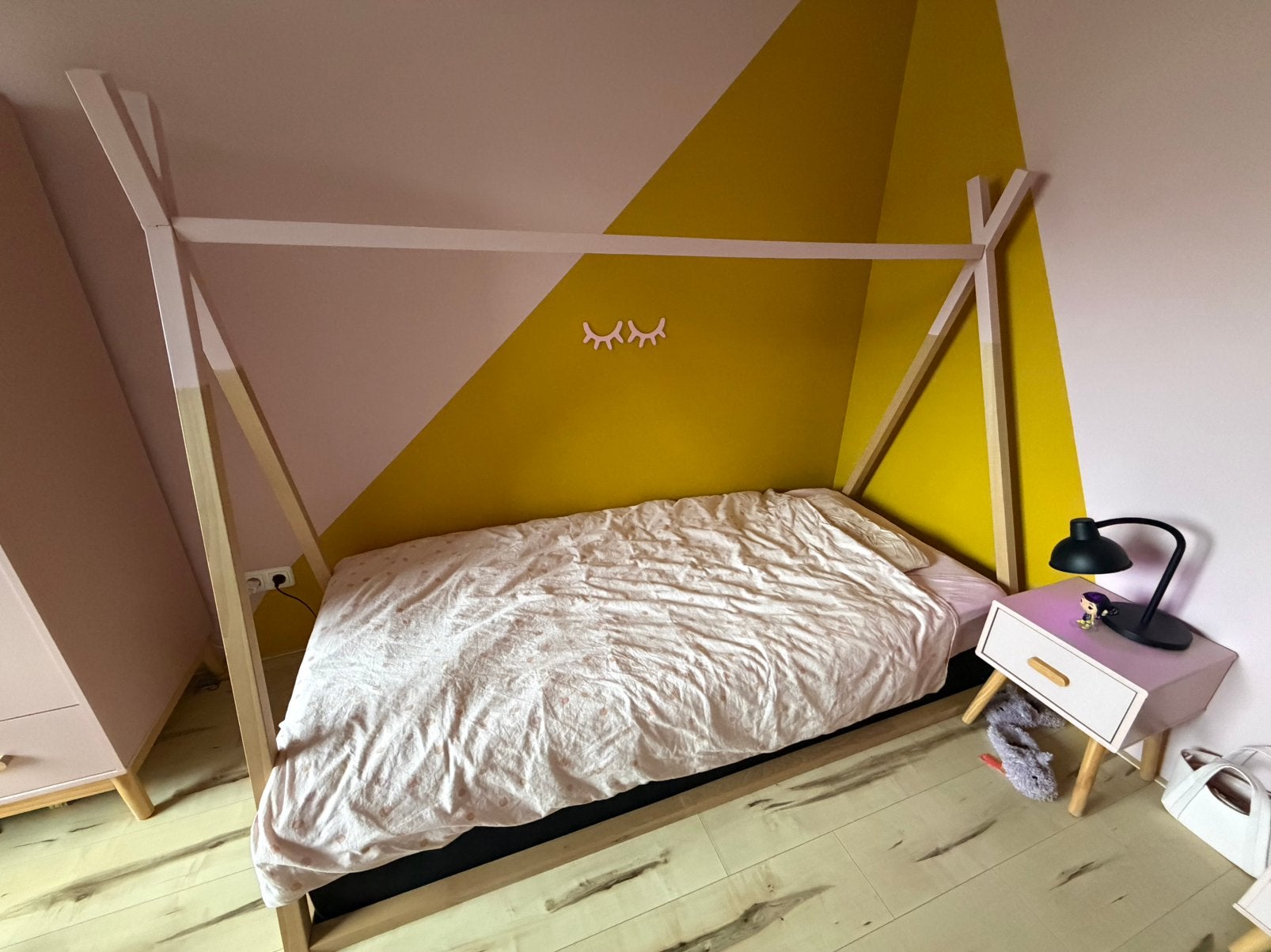 Kinderbed tipi, Ophalen, Zo goed als nieuw, Minder dan 140 cm, Minder dan 70 cm