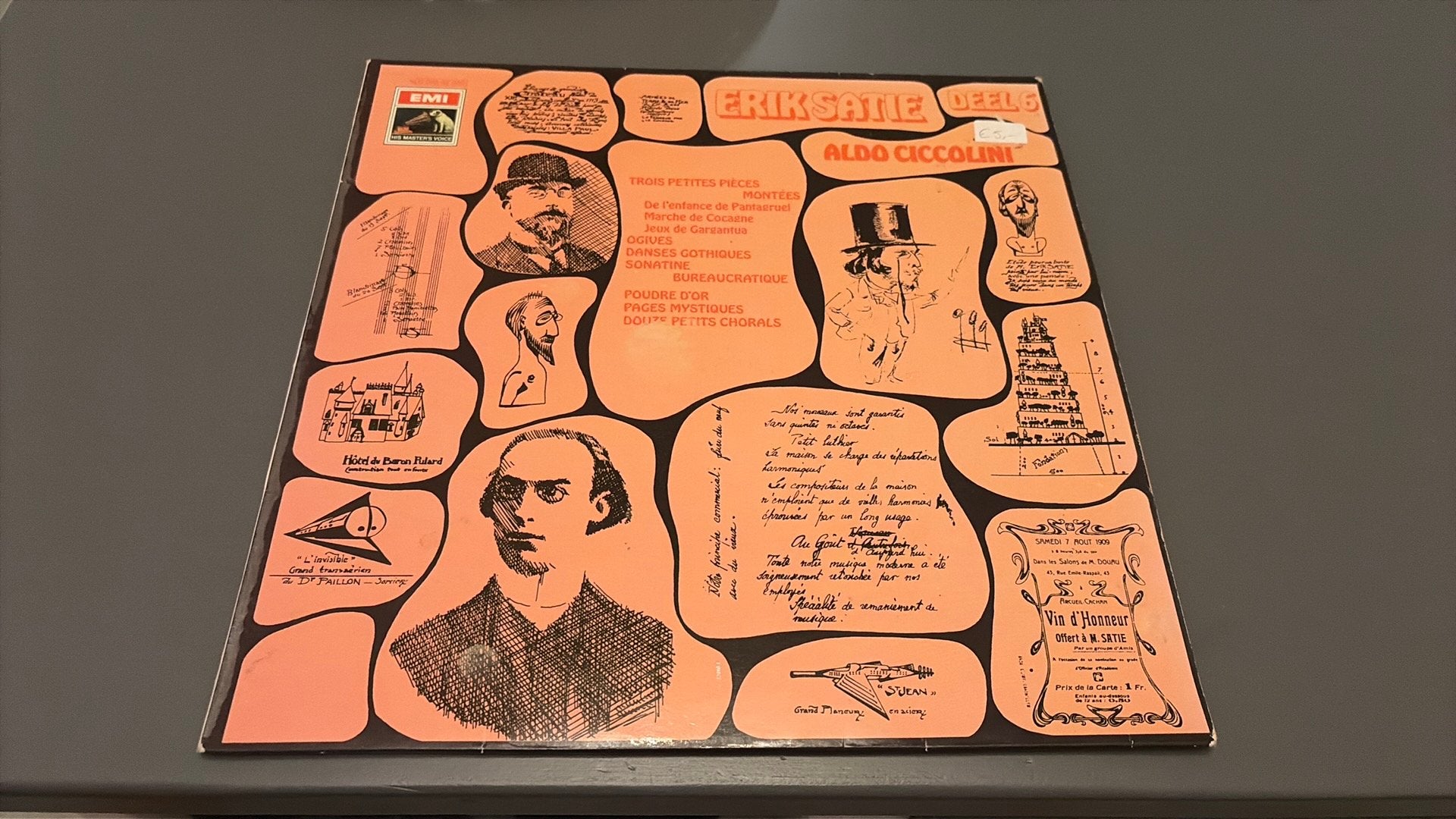 Erika Satie – Pianowerken Deel 5 - Aldo Ciccolini (LP), Ophalen of Verzenden, Zo goed als nieuw