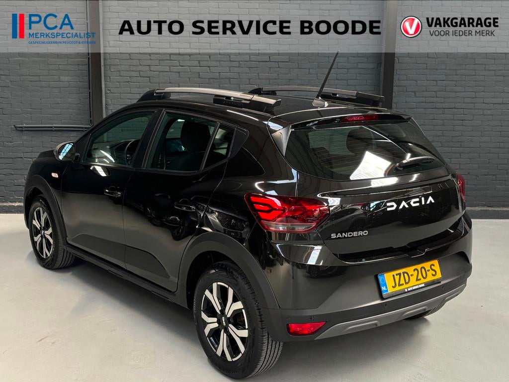 Dacia Sandero Stepway 1.0 TCe (90pk) Comfort automaat - came, Auto's, Dacia, Stof, Gebruikt, Euro 6, Zwart