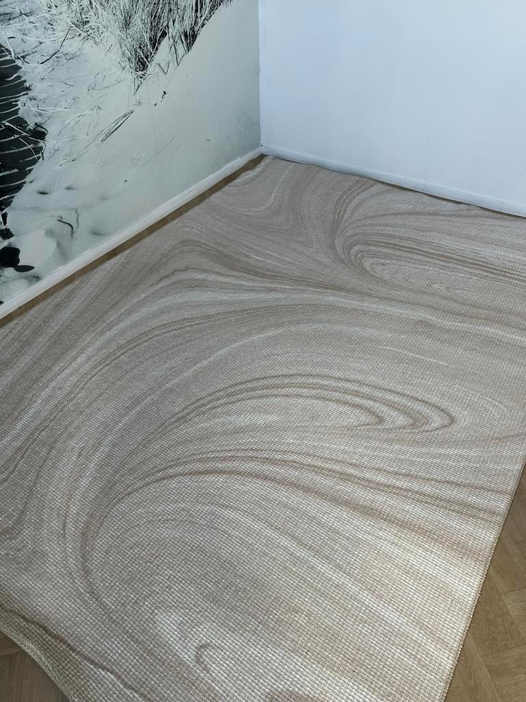 Brinker Grunge beige 200/280 vloerkleed, Beige, Ophalen of Verzenden, Rechthoekig, Nieuw