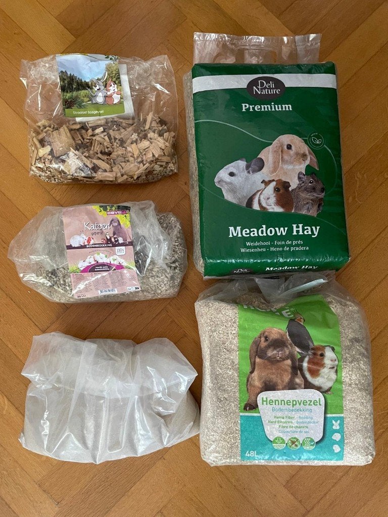 Knaagdierbedding /  bodembedekking, Gebruikt, Overige typen, Cavia, Minder dan 75 cm