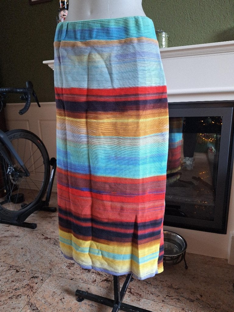Warehouse ombre rok mt 16 44, Maat 46/48 (XL) of groter, Zo goed als nieuw, Warehouse, Onder de knie