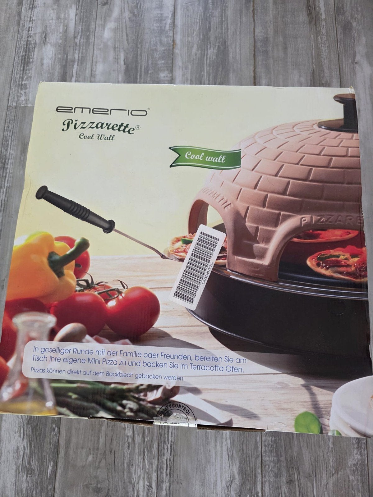 Emerio Pizzarette Cool Wall Pizzaoven, Witgoed en Apparatuur, Ovens, Zo goed als nieuw, Vrijstaand, Pizzaoven, Overige merken