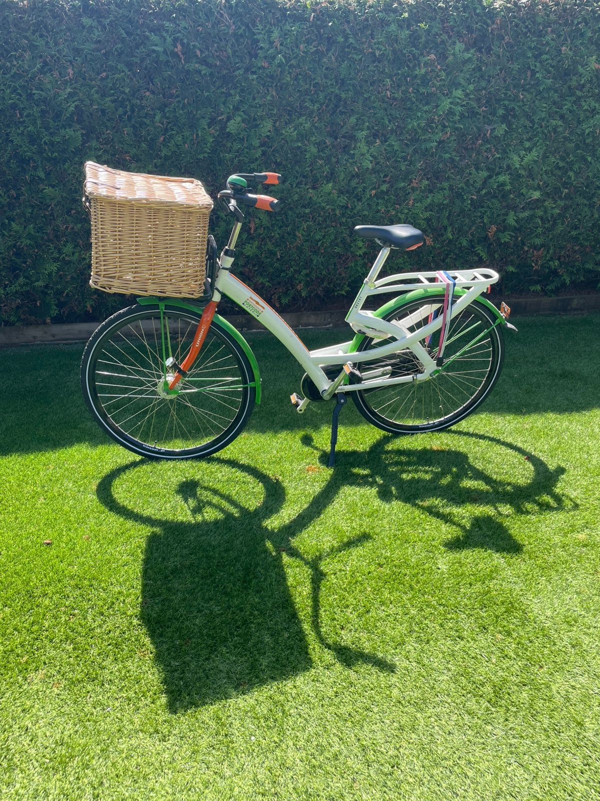 Postcodeloterij fiets inclusief mand!, 53 tot 56 cm, Velgrem, Versnellingen, Zo goed als nieuw