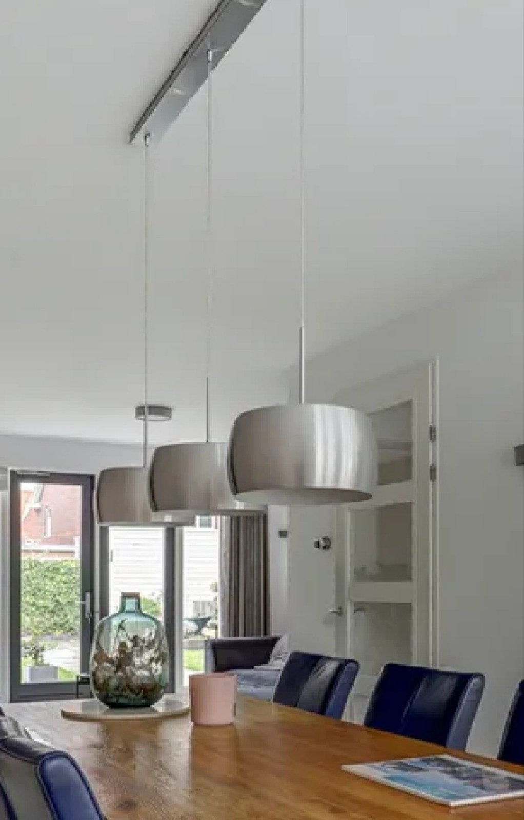 Moderne hanglampen set - 3 stuks, geborsteld aluminium