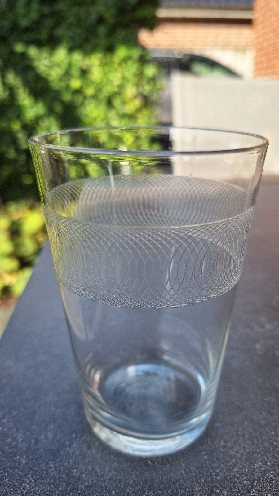Handgegraveerd antiek limonadeglas, Ophalen of Verzenden, Gebruikt, Overige typen