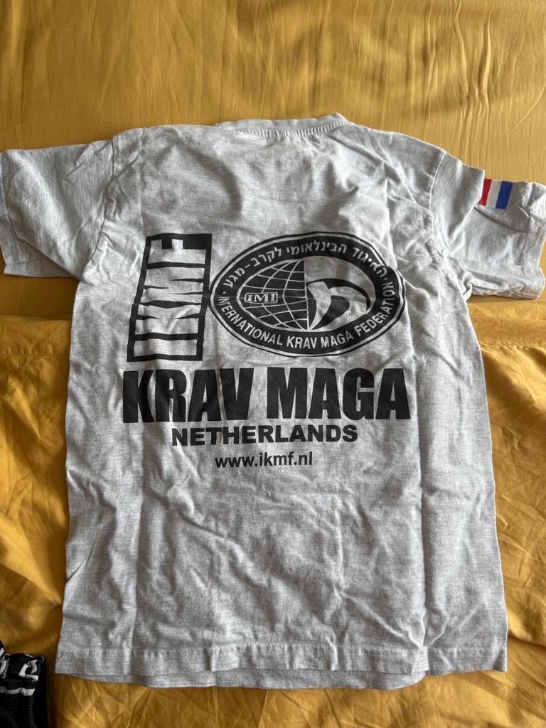 Krav Maga T-shirt Grijs (maat: 134-146), Ophalen of Verzenden, Zo goed als nieuw, Overige maten, Grijs