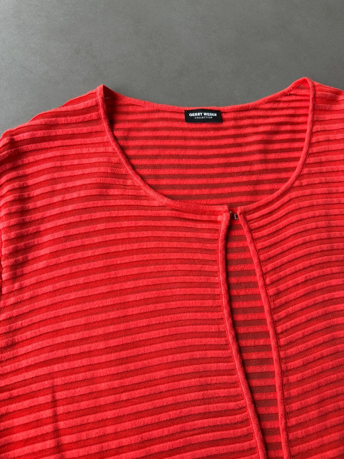Abricot/ oranje Gerry Weber vestje, maat 44, Kleding | Dames, Truien en Vesten, Verzenden, Maat 42/44 (L), Oranje, Zo goed als nieuw