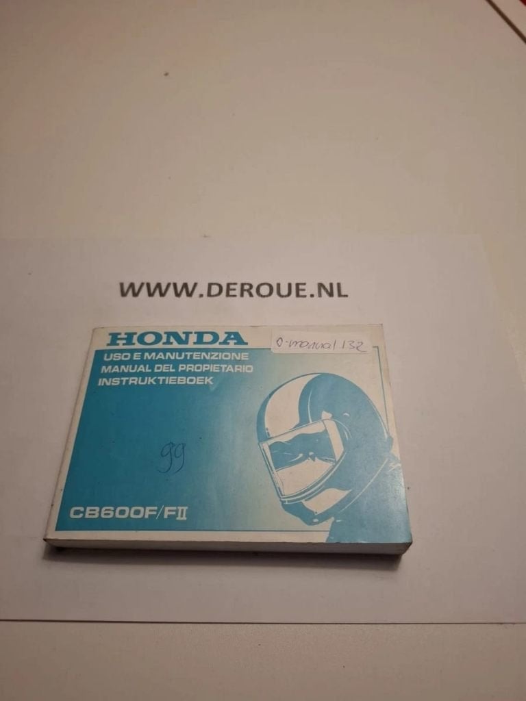 132 0WNERS MANUAL HONDA CB600F / FII 1999 USED, Ophalen of Verzenden, Honda