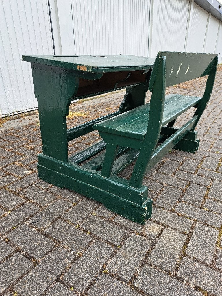 kleuter schoolbankje groen, Huis en Inrichting, Ophalen, Gebruikt