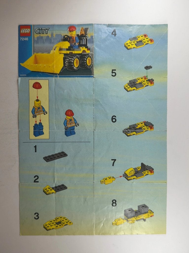 LEGO City 7246 (Instructions) for Set 7246 Mini Digger, Lego, Overige typen, Ophalen of Verzenden, City