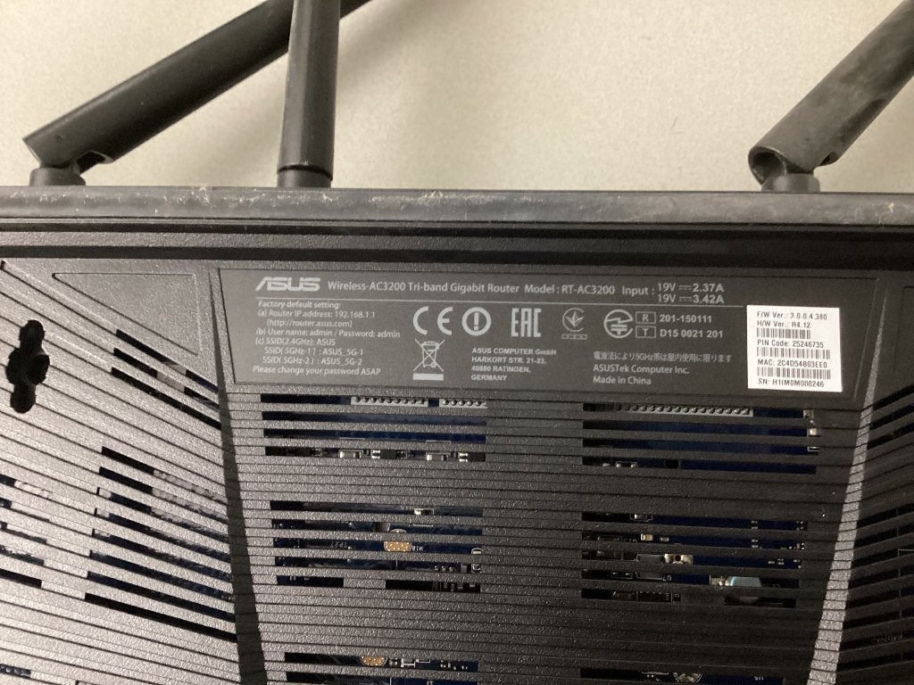 ASUS RT-AC3200 Tri-band Gigabit Router, Ophalen of Verzenden, Zo goed als nieuw, Router, ASUS