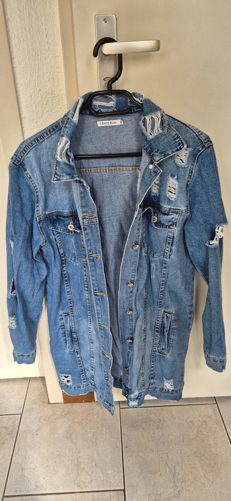 Cherry Koko Distressed Denim Jas - Maat M, Cherry Koko, Verzenden