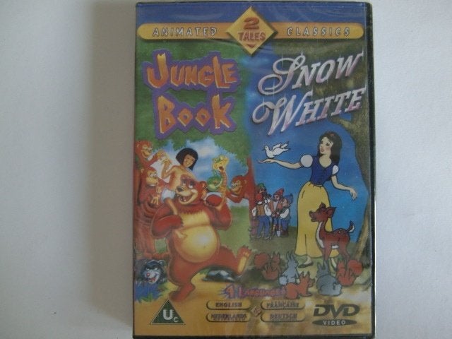 09I: Jungle book en Snow white (in plastic), Alle leeftijden, Ophalen of Verzenden, Nieuw in verpakking, Europees