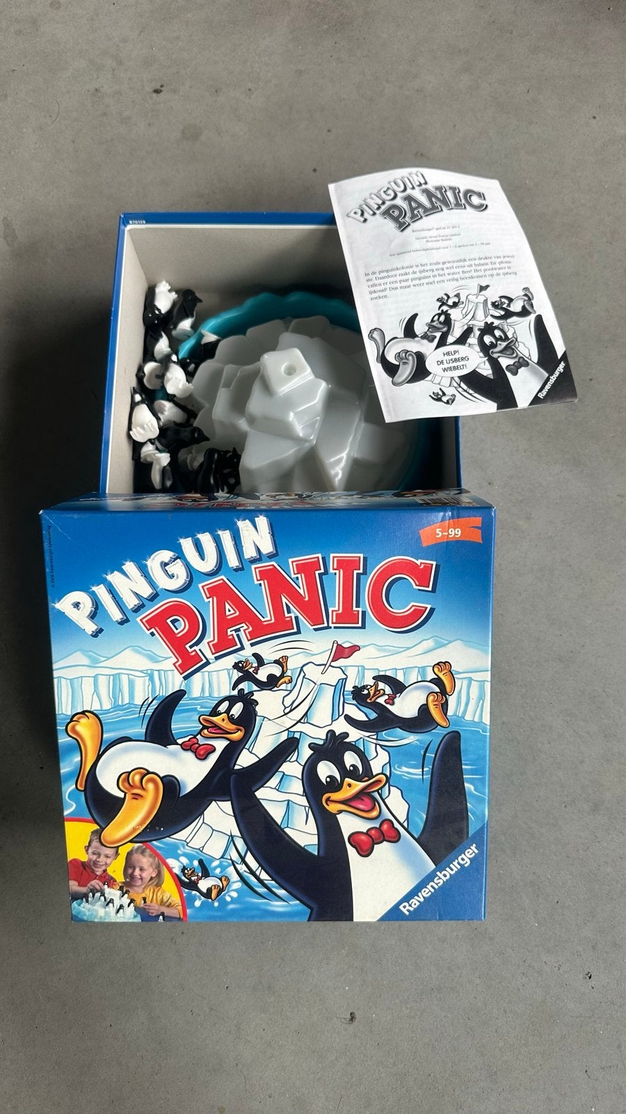 Pinguïn Panic Ravensburger - Leuk familiespel!, Drie of vier spelers, Ophalen of Verzenden, Zo goed als nieuw