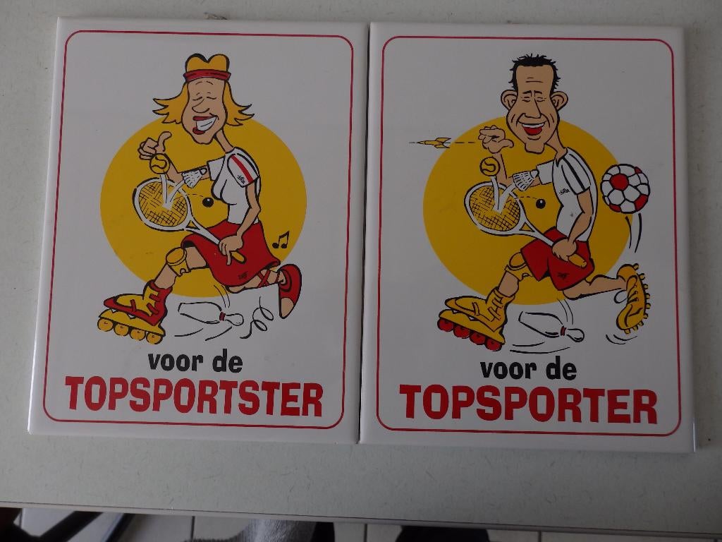 Tegel Topsporter, Ophalen of Verzenden, Zo goed als nieuw
