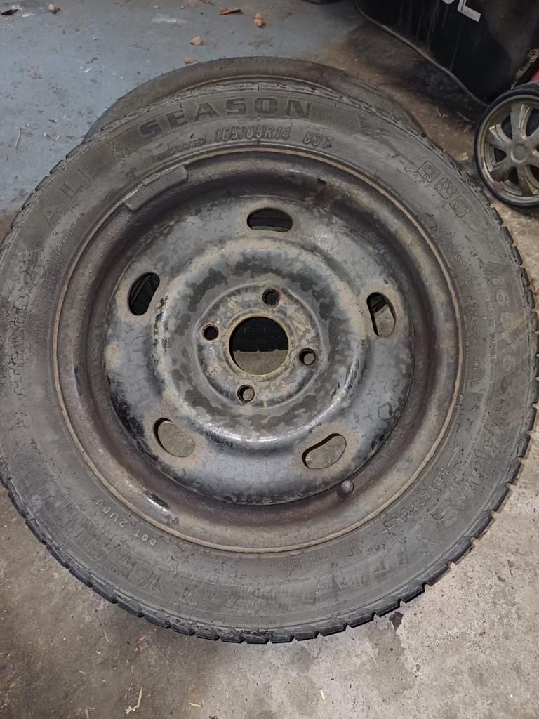 All Season banden en velgen 165/65R14 Renault Twingo, Ophalen