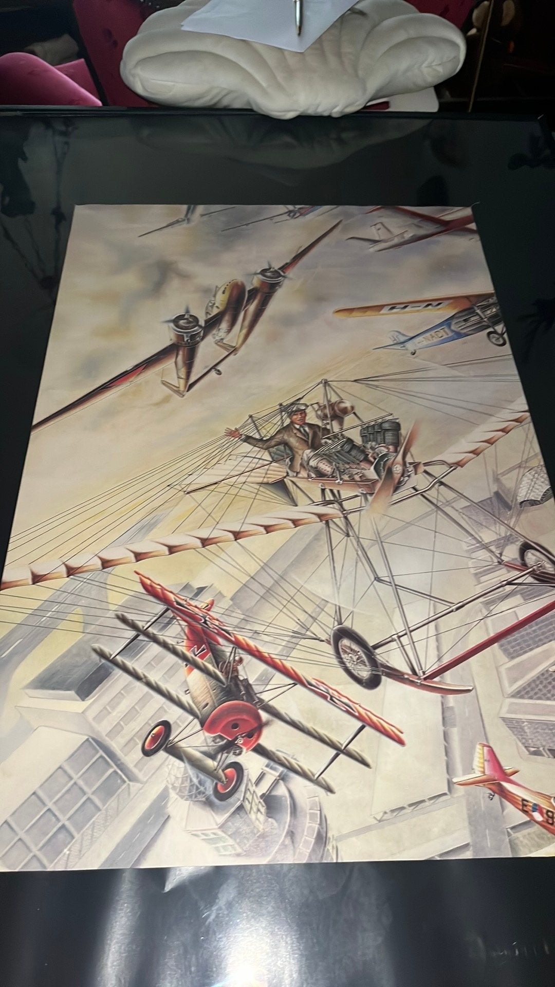 Fokker poster, Ophalen of Verzenden, Zo goed als nieuw, A1 t/m A3