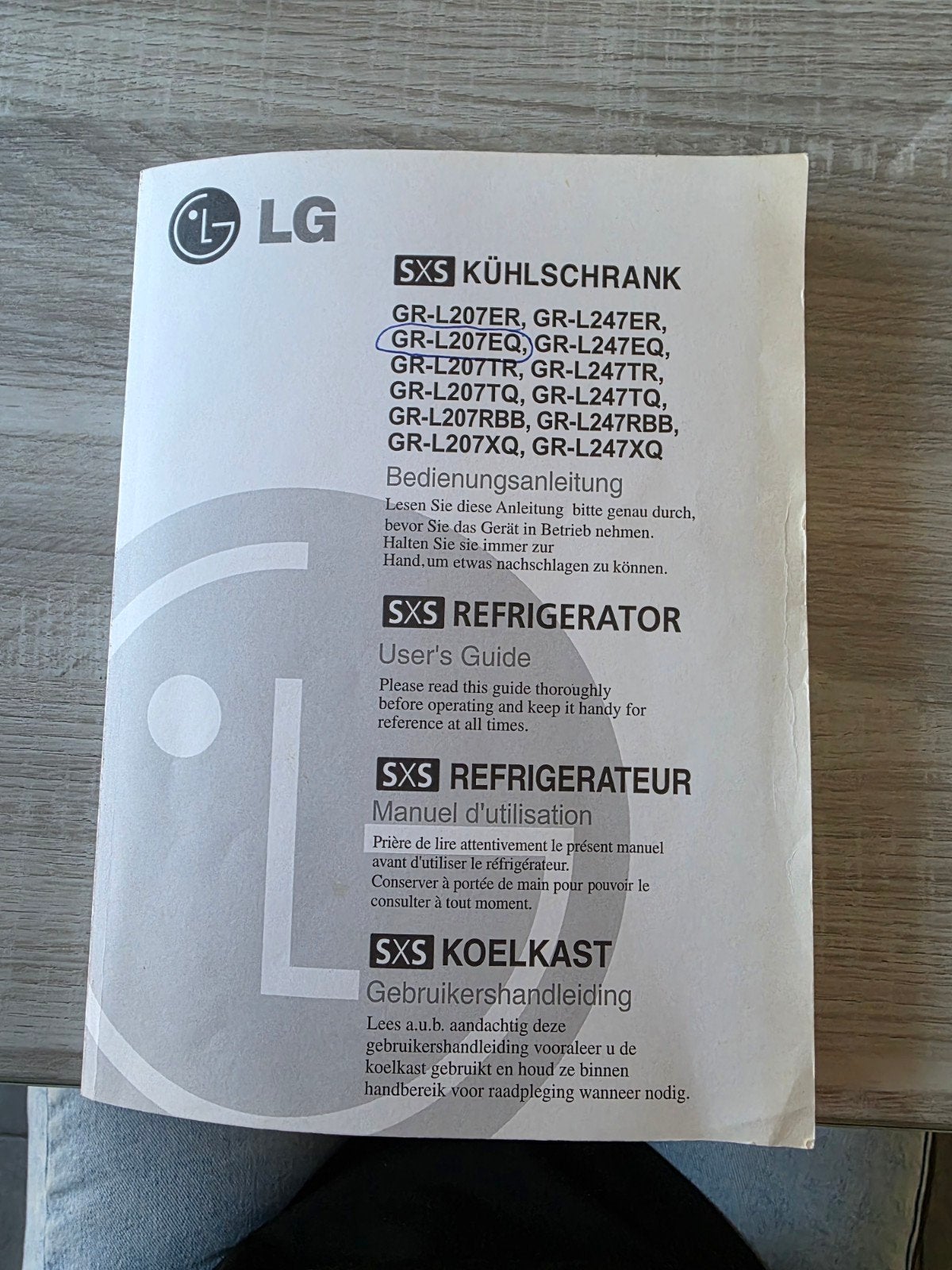Amerikaanse koelkast merk LG, Ophalen, Gebruikt, 200 liter of meer, 60 cm of meer